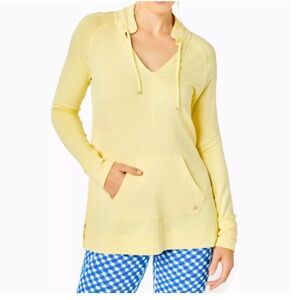 Lilly Pulitzer Cassi Popover Creme Fraiche pale yellow women’s size Small